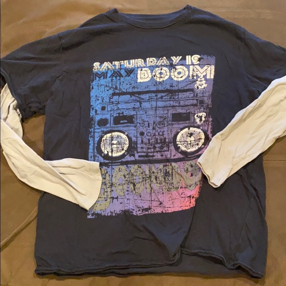 Boys Layered Look Graphic Tee